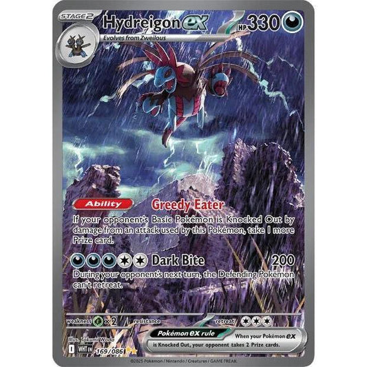 WHT_169/086 HYDREIGON EX *White Flare* English SIR Pokemon TCG Special Illustration Rare