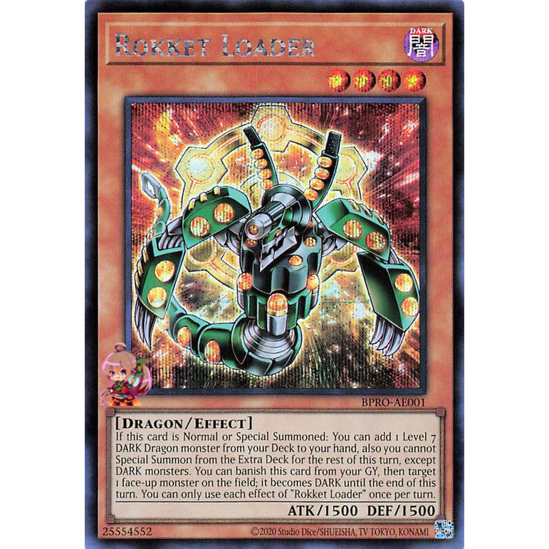 BPRO-AE001-SCR ROKKET LOADER *Burst Protocol* Yugioh Yu-Gi-Oh Asian English Secret Rare