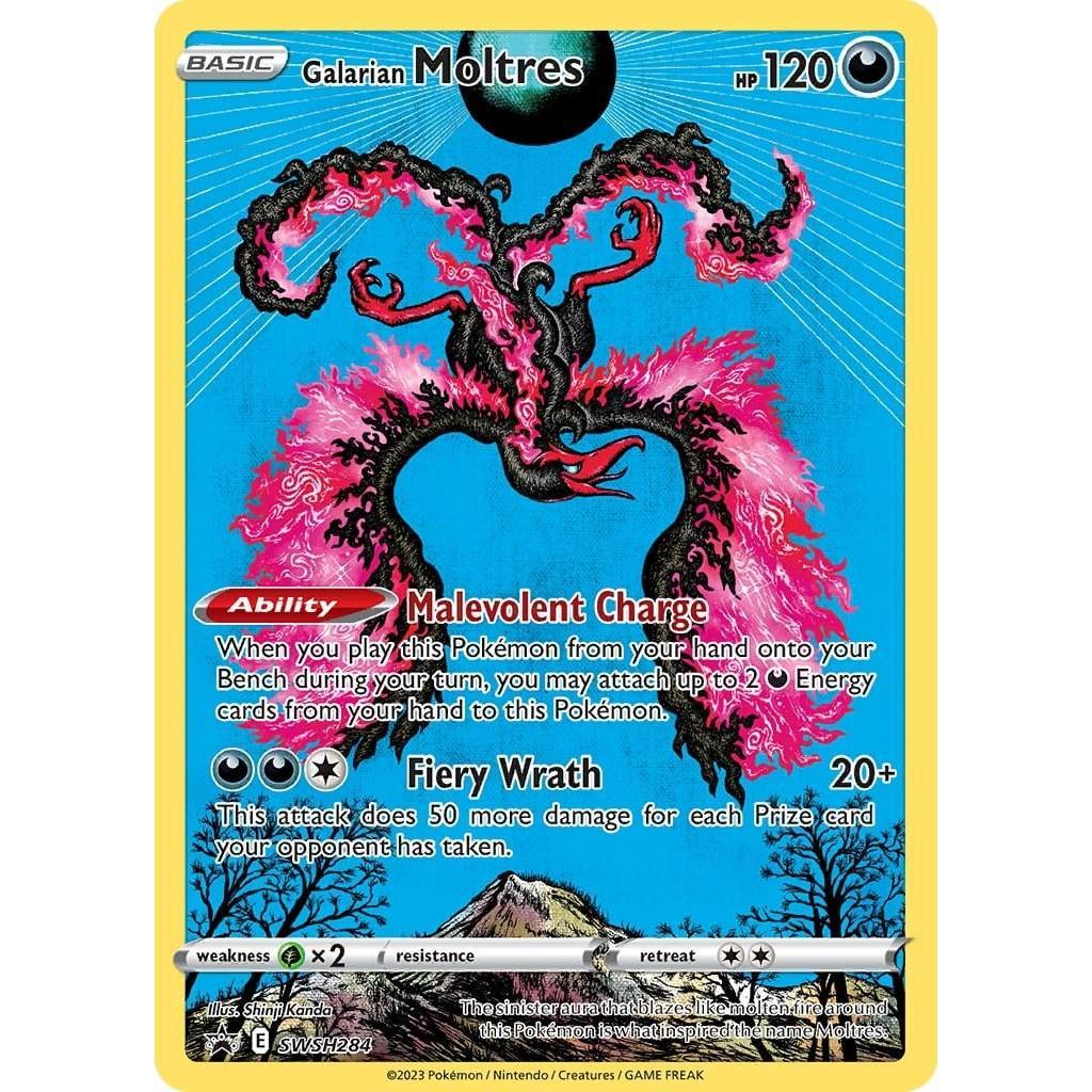 SWSH_284 Galarian MOLTRES *Black Star Promo Sword & Shield* English IR Pokemon TCG Illustration Rare