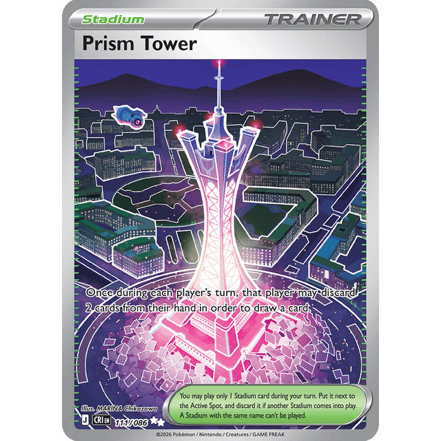 CRI_111/086 PRISM TOWER *Chaos Rising* UR Pokemon TCG Ultra Rare
