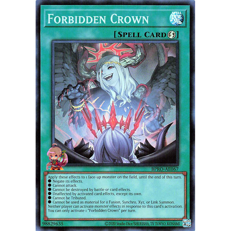 BPRO-AE067-SR FORBIDDEN CROWN *Burst Protocol* Yugioh Yu-Gi-Oh Asian English Super Rare