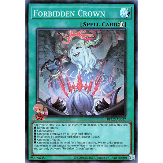 BPRO-AE067-SR FORBIDDEN CROWN *Burst Protocol* Yugioh Yu-Gi-Oh Asian English Super Rare