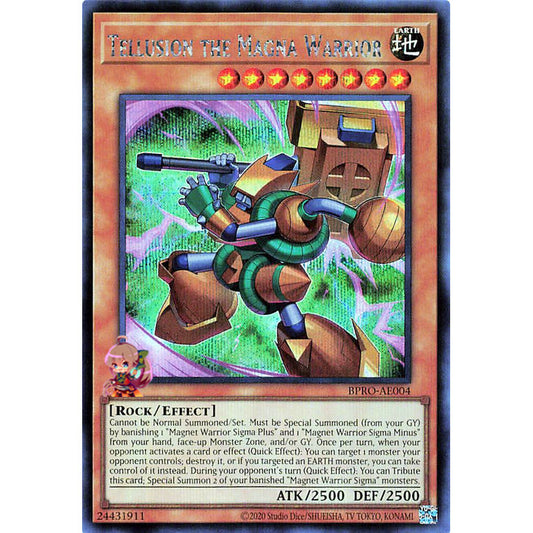 BPRO-AE004-SCR TELLUSION THE MAGNA WARRIOR *Burst Protocol* Yugioh Yu-Gi-Oh Asian English Secret Rare