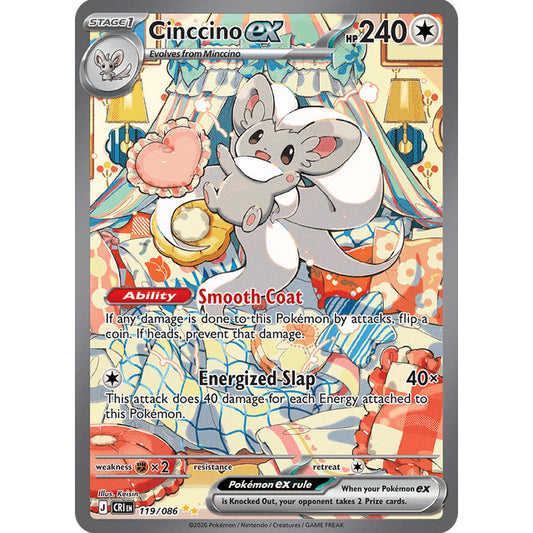 CRI_119/086 CINCCINO Ex *Chaos Rising* SIR Pokemon TCG Special Illustration Rare