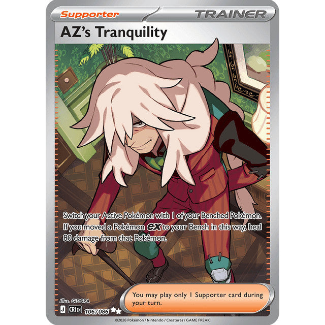 CRI_106/086 AZ's TRANQUILITY *Chaos Rising* UR Pokemon TCG Ultra Rare