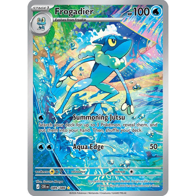 CRI_089/086 FROGADIER *Chaos Rising* IR Pokemon TCG Illustration Rare