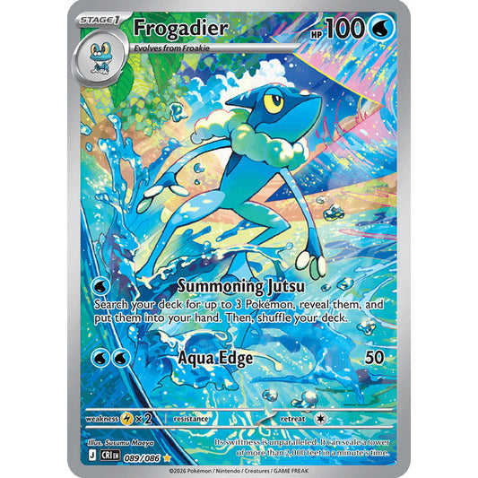 CRI_089/086 FROGADIER *Chaos Rising* IR Pokemon TCG Illustration Rare