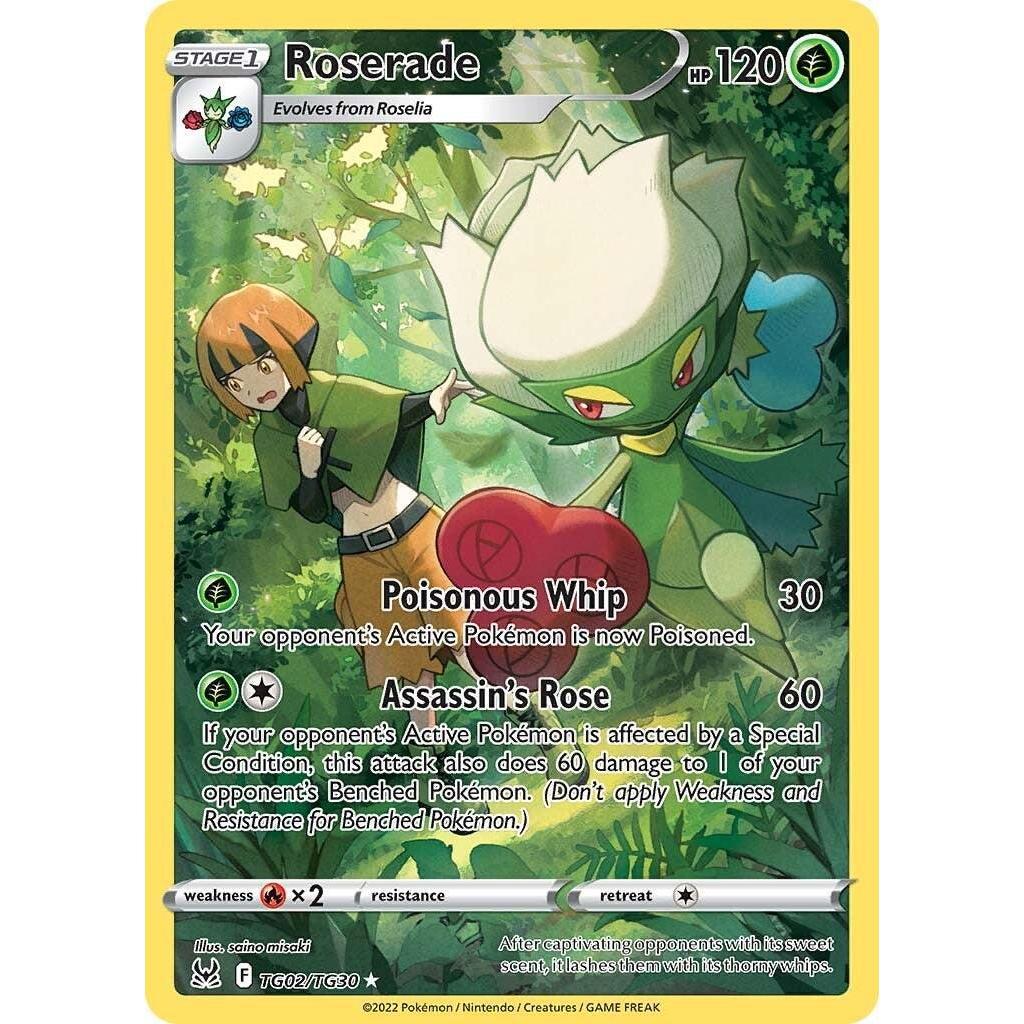 LOR_TG02/TG30 ROSERADE *Lost Origins* English Pokemon TCG Trainer Gallery