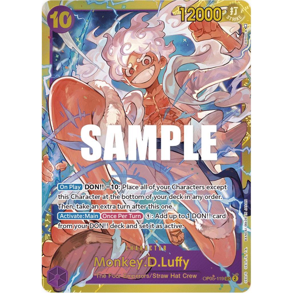 OP05_119 MONKEY D. LUFFY Sec ENGLISH *Awakening of the New Era* One Piece TCG  Secret Rare AA