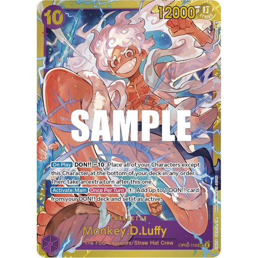 OP05_119 MONKEY D. LUFFY Sec ENGLISH *Awakening of the New Era* One Piece TCG  Secret Rare AA