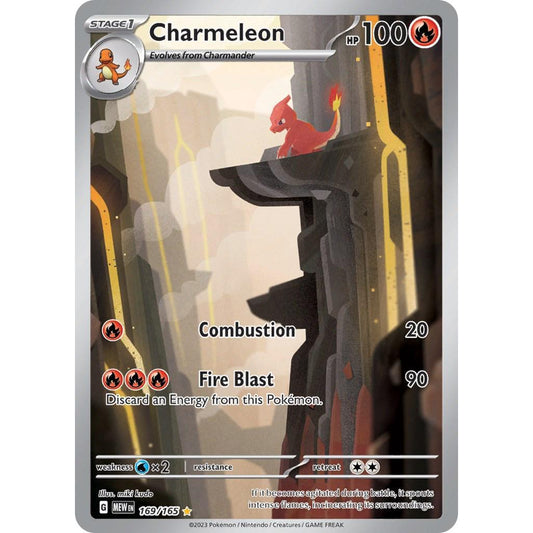 MEW_169/165 CHARMELEON *Scarlet & Violet 151* IR English Pokemon TCG Illustration Rare