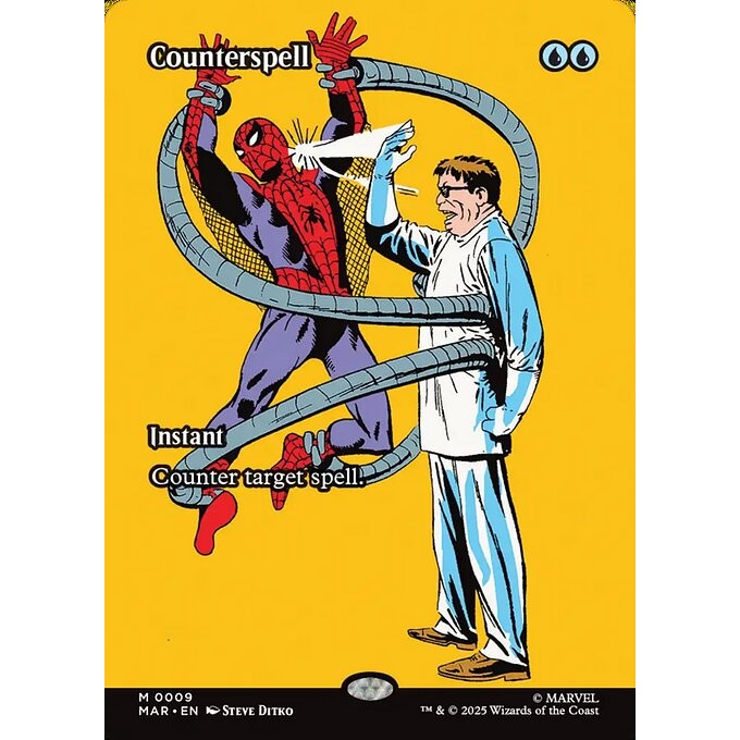 MAR_009 Counterspell MTG Magic: The Gathering: Marvel Universe Spiderman Spider-Man_Mythic