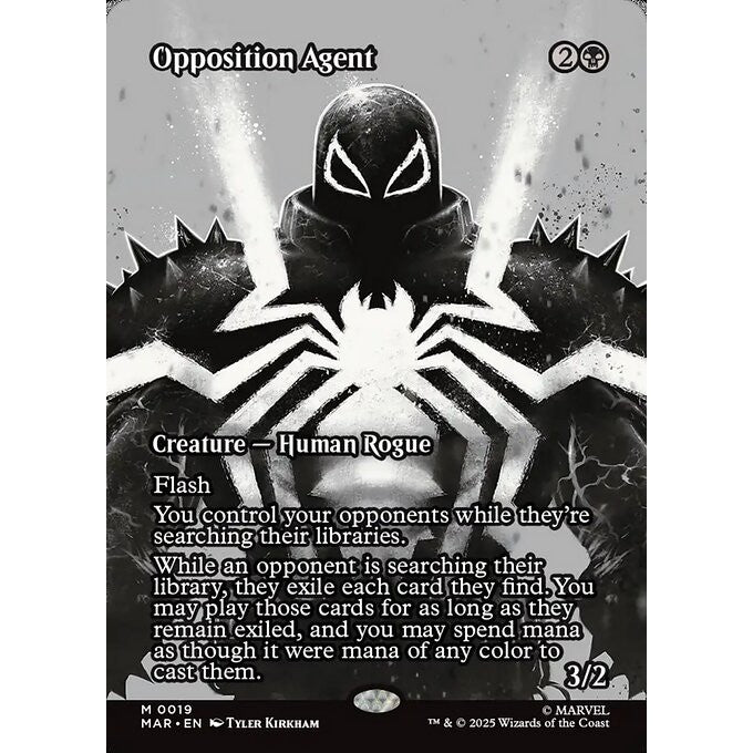 MAR_019 Opposition Agent MTG Magic: The Gathering: Marvel Universe Spiderman Spider-Man_Mythic