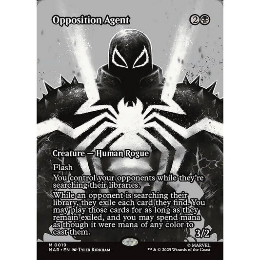 MAR_019 Opposition Agent MTG Magic: The Gathering: Marvel Universe Spiderman Spider-Man_Mythic
