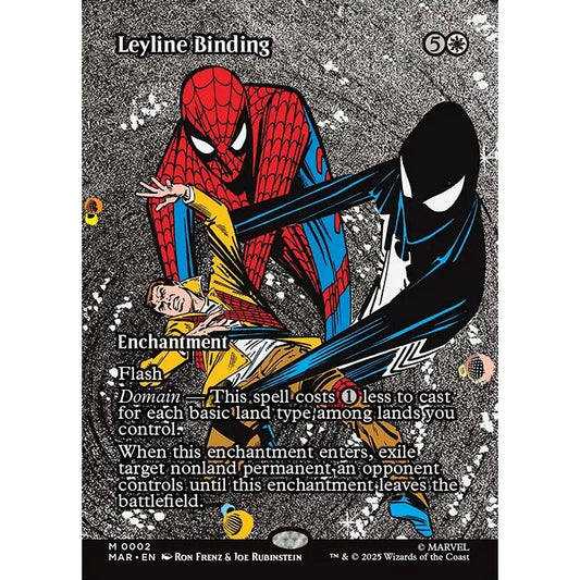 MAR_002 Leyline Binding MTG Magic: The Gathering: Marvel Universe Spiderman Spider-Man_Mythic