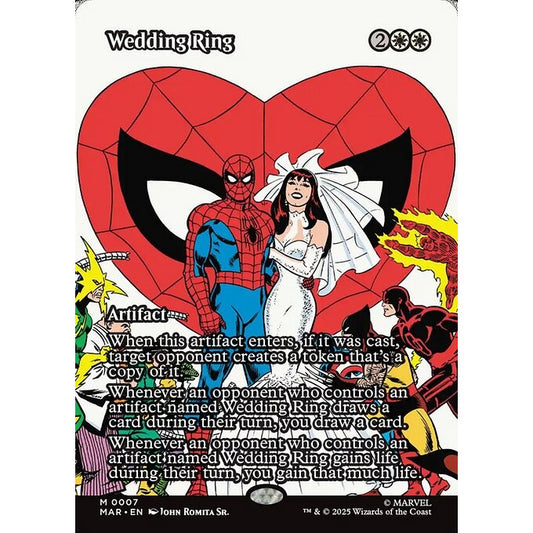 MAR_007 Wedding Ring MTG Magic: The Gathering: Marvel Universe Spiderman Spider-Man_Mythic