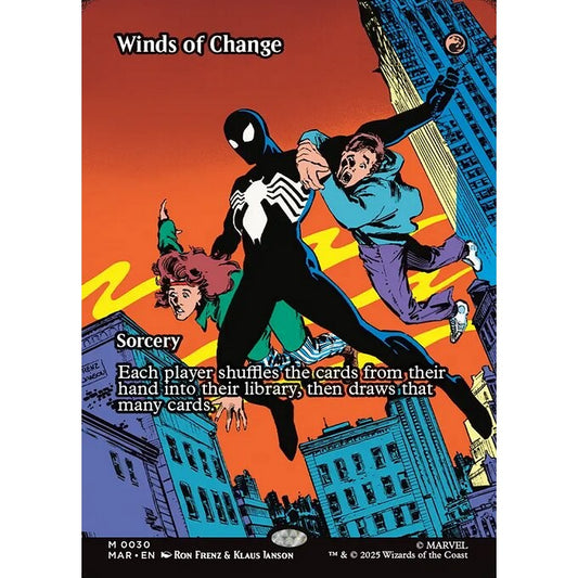 MAR_030 Winds of Change MTG Magic: The Gathering: Marvel Universe Spiderman Spider-Man_Mythic
