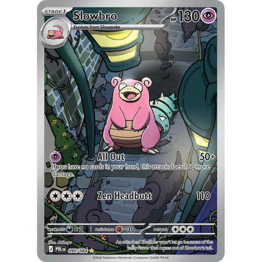 PBL_090/084 SLOWBRO *Pitch Black* IR English Holofoil Pokemon TCG_Illustration Rare