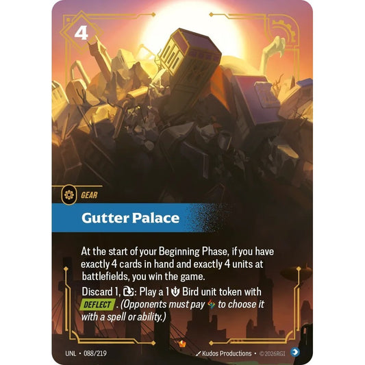 UNL_088 GUTTER PALACE * Riftbound TCG - Unleashed * Mind Gear Epic