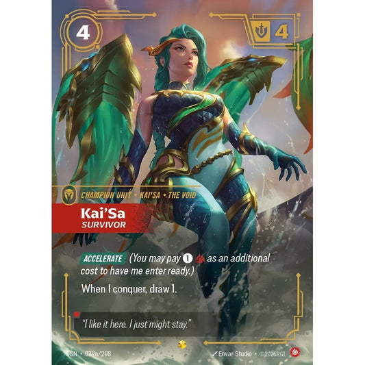 OGN_039a KAI'SA, SURVIVOR * Riftbound TCG - Unleashed * Fury Unit AA-Epic