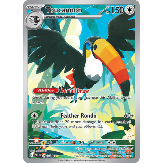 PBL_094/084 TOUCANNON *Pitch Black* IR English Holofoil Pokemon TCG_Illustration Rare