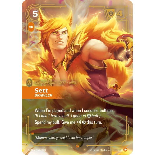 OGN_164 SETT, BRAWLER * Riftbound TCG - Origins * Body Unit Epic