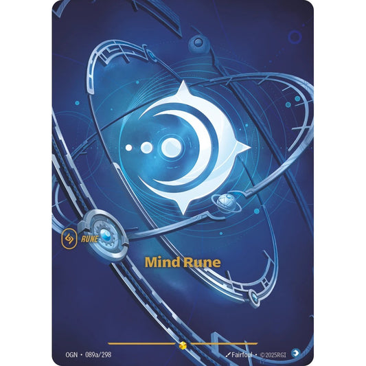 OGN_089a MIND RUNE * Riftbound TCG - Unleashed * Mind Rune AA-Common