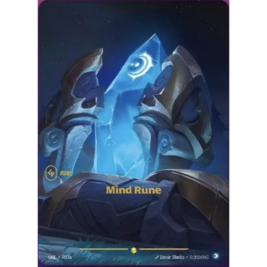 UNL_R03a MIND RUNE  * Riftbound TCG - Unleashed *   Showcase Rune AA