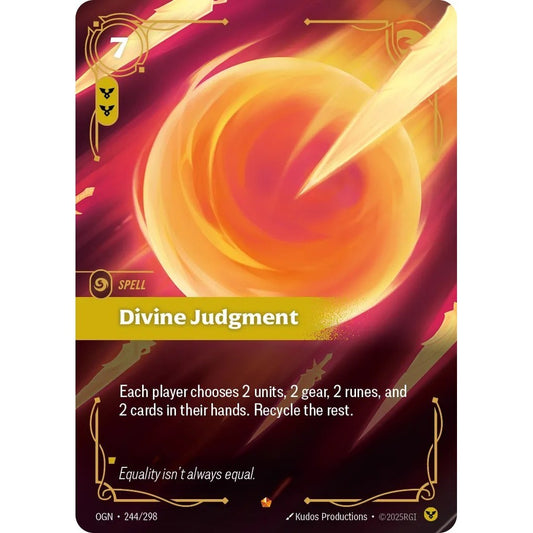 OGN_244 DIVINE JUDGMENT * Riftbound TCG - Origins * Order Spell Epic