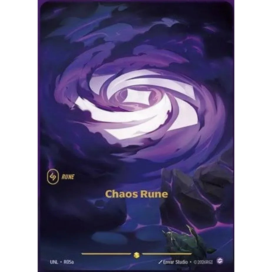 UNL_R05a CHAOS RUNE   * Riftbound TCG - Unleashed *   Showcase Rune AA