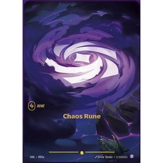 UNL_R05a CHAOS RUNE   * Riftbound TCG - Unleashed *   Showcase Rune AA