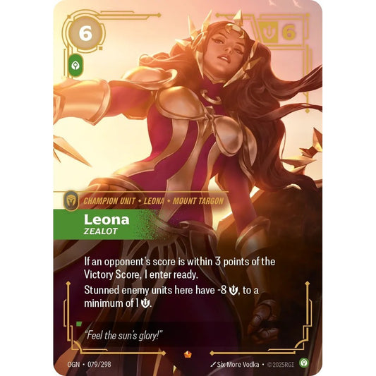 OGN_079 LEONA, ZEALOT * Riftbound TCG - Origins * Calm Unit Epic