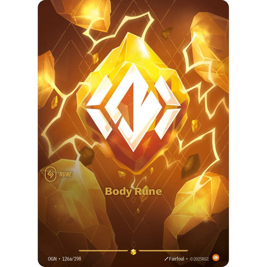 OGN_126a BODY RUNE * Riftbound TCG - Unleashed * Body Rune AA-Common