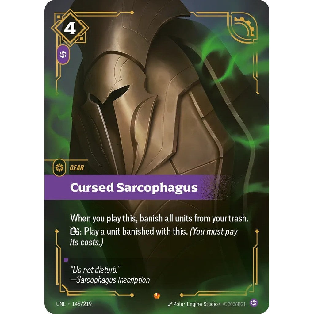 UNL_148 CURSED SARCOPHAGUS * Riftbound TCG - Unleashed * Chaos Gear Epic