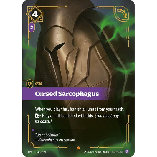 UNL_148 CURSED SARCOPHAGUS * Riftbound TCG - Unleashed * Chaos Gear Epic