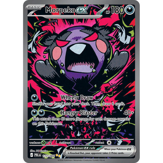 PBL_117/084 MORPEKO EX *Pitch Black* SIR English Holofoil Pokemon TCG_Special Illustration Rare