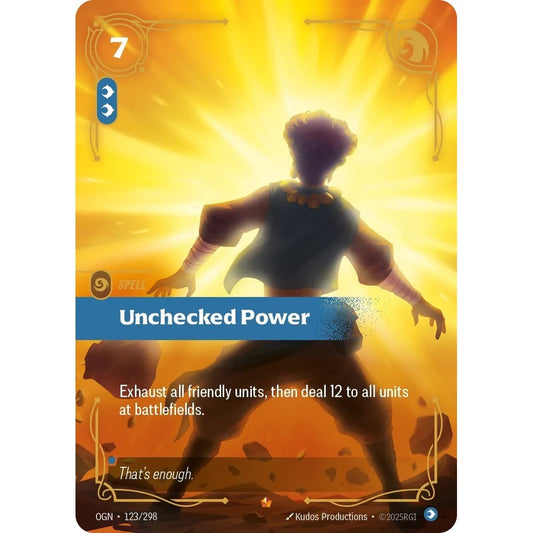 OGN_123 UNCHECKED POWER * Riftbound TCG - Origins * Mind Spell Epic