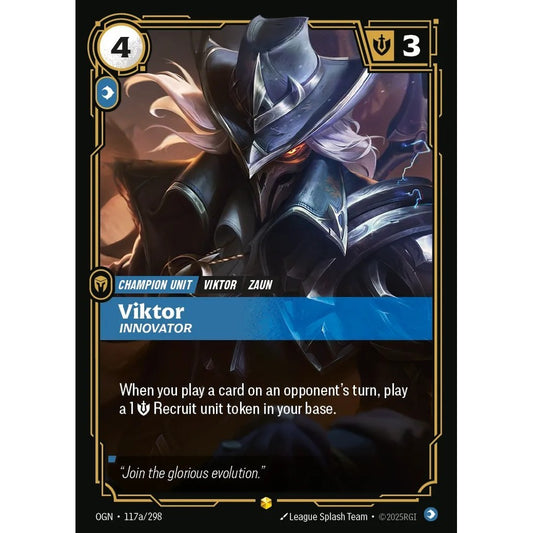 OGN_117a VIKTOR, INNOVATOR * Riftbound TCG - Unleashed * Mind Unit AA-Rare