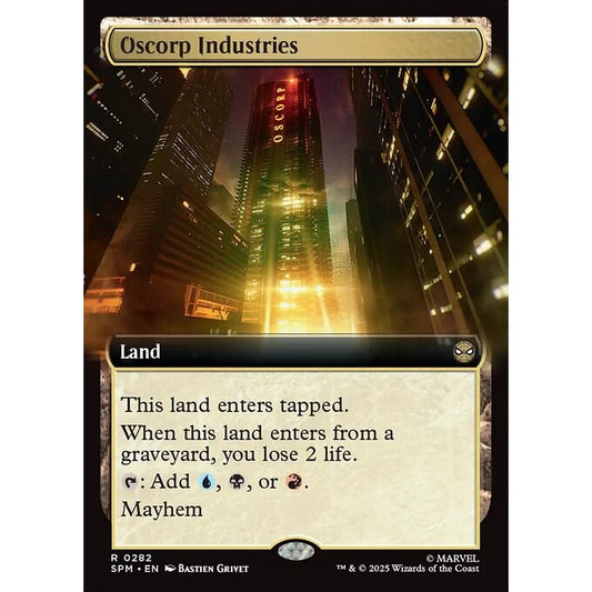 SPM_282 Oscorp Industries *Marvel's Spider-Man: Extended Art EA* MTG Magic: The Gathering_Rare