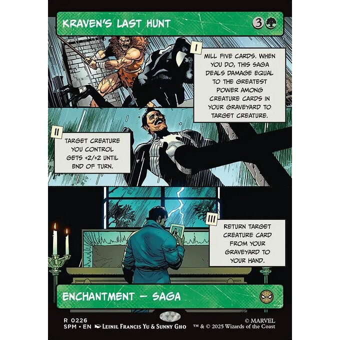 SPM_226 Kraven's Last Hunt *Marvel's Spider-Man: Borderless BL Panel* MTG Magic: The Gathering_Rare