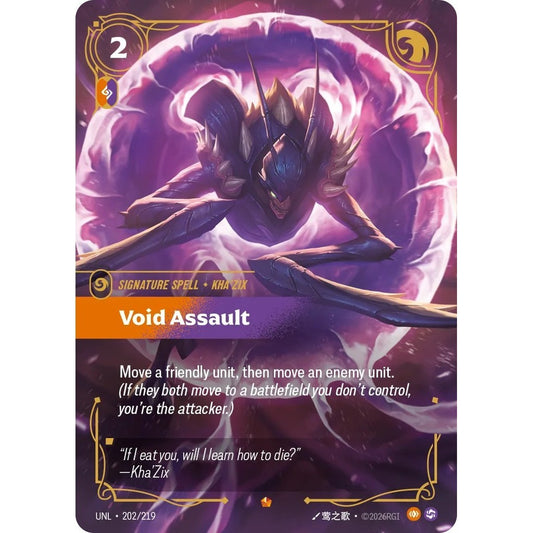 UNL_202 VOID ASSAULT * Riftbound TCG - Unleashed * Body / Chaos Spell Epic