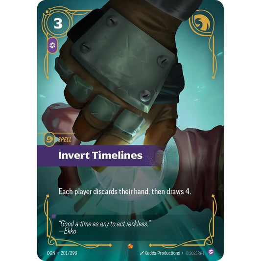 OGN_201 INVERT TIMELINES * Riftbound TCG - Origins * Chaos Spell Epic