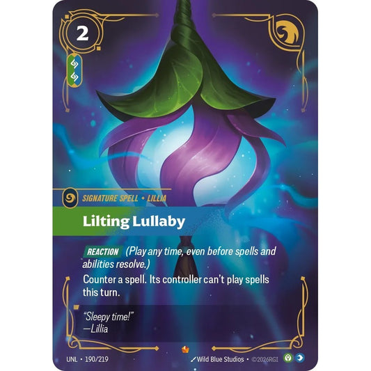 UNL_190 LILTING LULLABY * Riftbound TCG - Unleashed * Calm / Mind Spell Epic