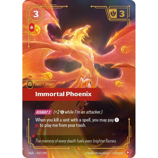 OGN_037 IMMORTAL PHOENIX * Riftbound TCG - Origins * Fury Unit Epic