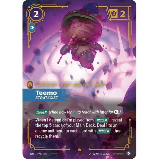 OGN_121 TEEMO, STRATEGIST * Riftbound TCG - Origins * Mind Unit Epic