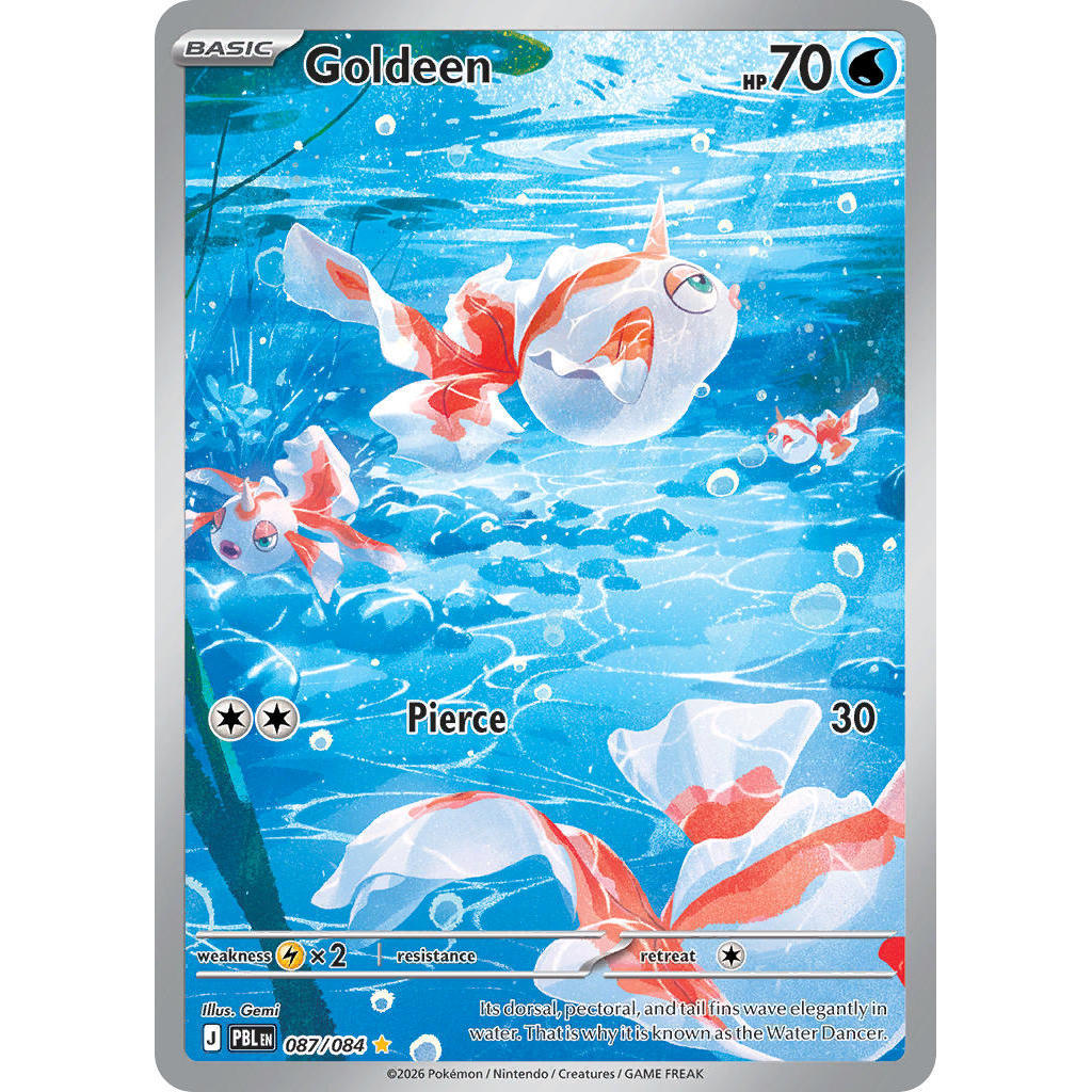 PBL_087/084 GOLDEEN *Pitch Black* IR English Holofoil Pokemon TCG_Illustration Rare
