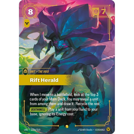 UNL_179a RIFT HERALD Order * Riftbound TCG - Unleashed * Champion unit Epic Showcase AA