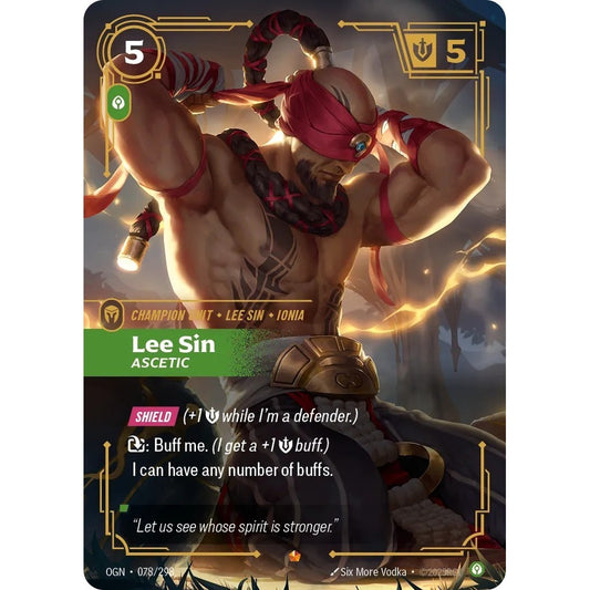 OGN_078 LEE SIN, ASCETIC * Riftbound TCG - Origins * Calm Unit Epic