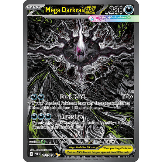 PBL_116/084 Mega DARKRAI EX *Pitch Black* SIR English Holofoil Pokemon TCG_Special Illustration Rare