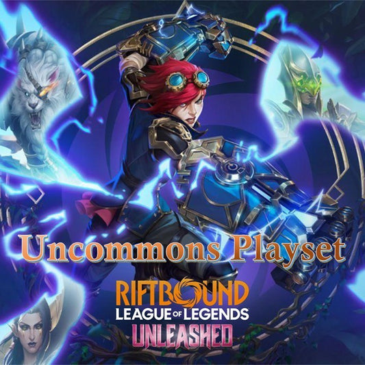 UNL * Riftbound TCG - Unleashed * UNCOMMON PLAYSET (Each Uncommon x3 copies - 144 cards) Uncommons C/U